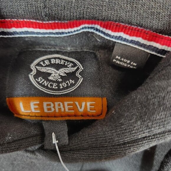 NWT Le Breve Plus overhead hoodie in black Size large - Picture 6 of 8